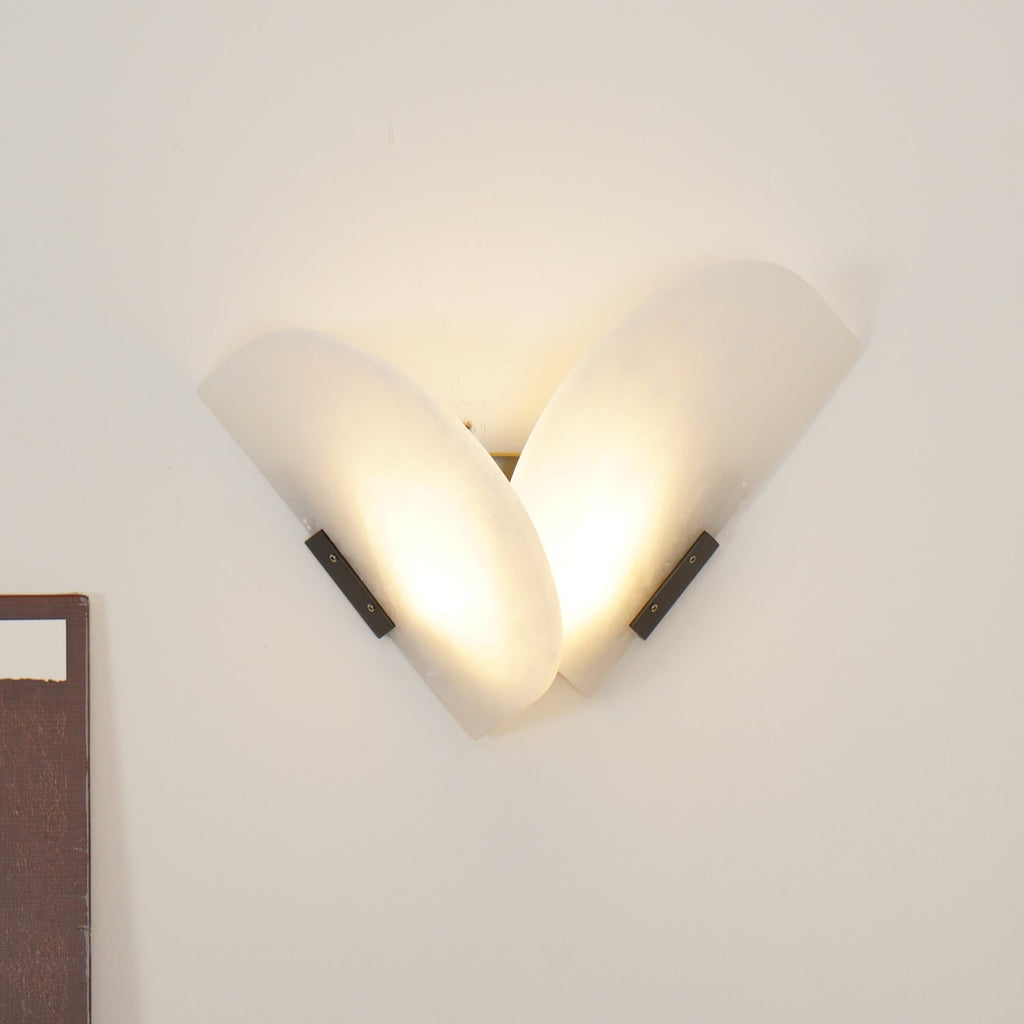 Cevelaris Applique Murale en Albâtre en Forme de Cœur - Neutralighting
