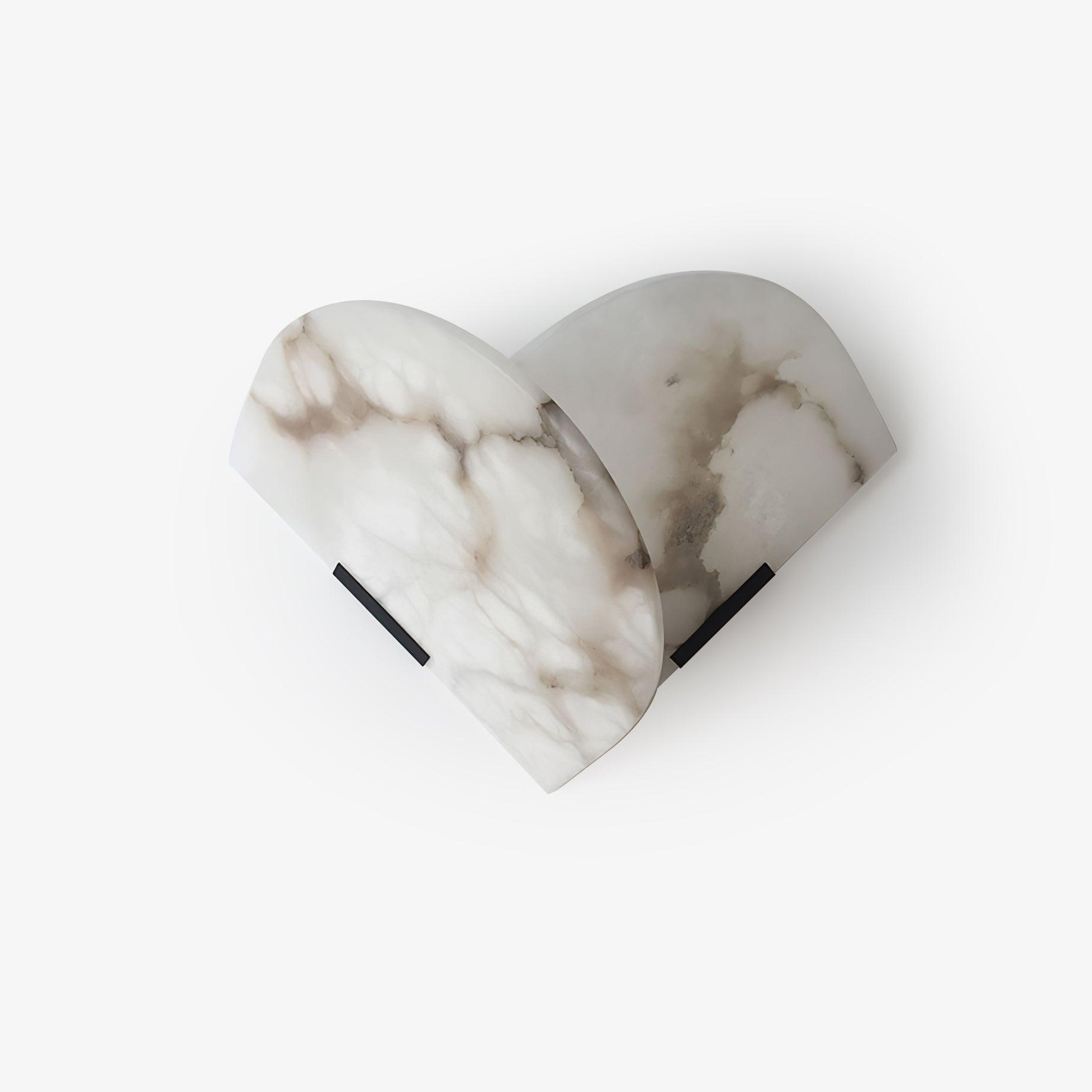 Cevelaris Applique Murale en Albâtre en Forme de Cœur - Neutralighting