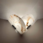 Cevelaris Applique Murale en Albâtre en Forme de Cœur - Neutralighting
