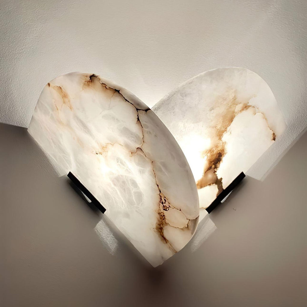 Cevelaris Applique Murale en Albâtre en Forme de Cœur - Neutralighting
