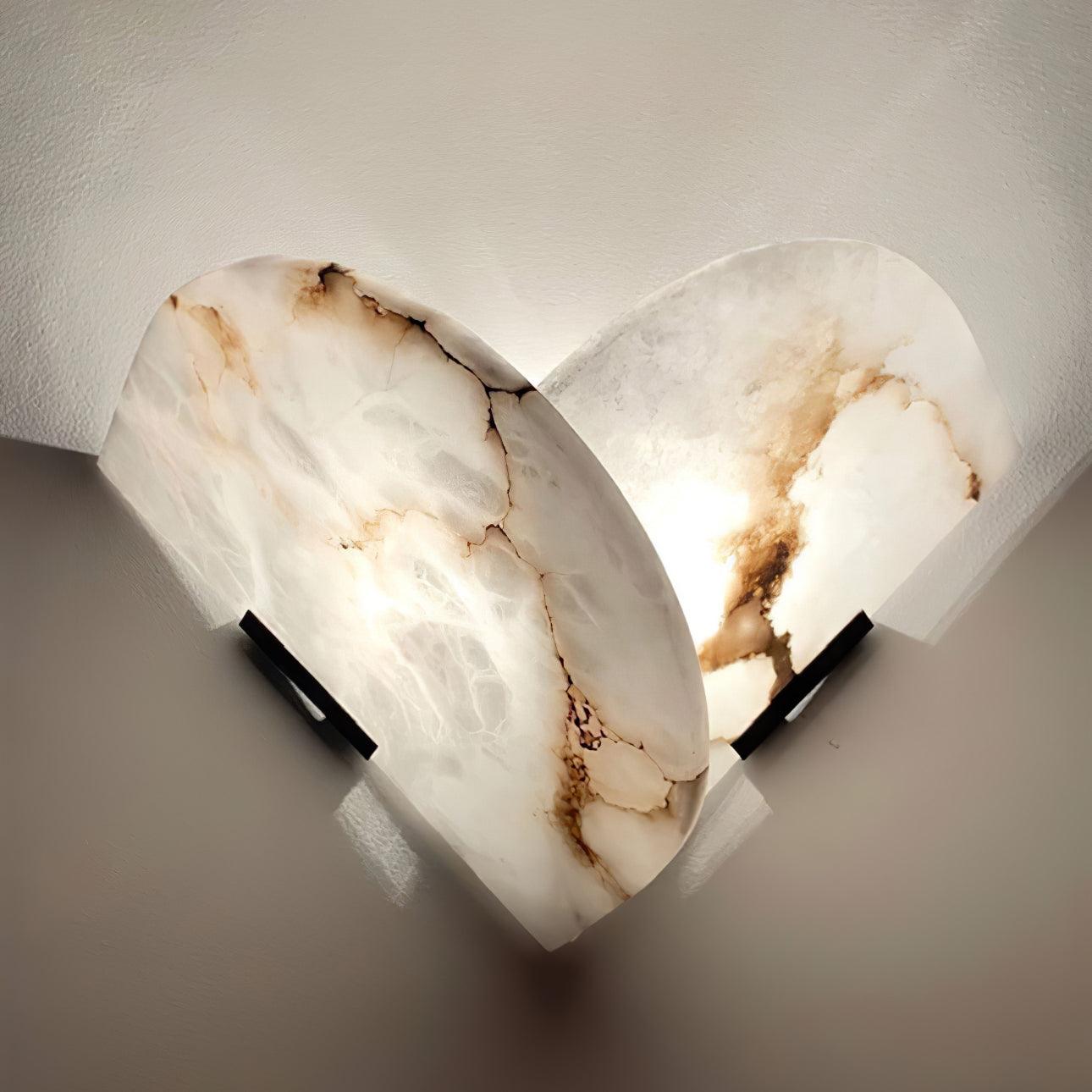 Cevelaris Applique Murale en Albâtre en Forme de Cœur - Neutralighting