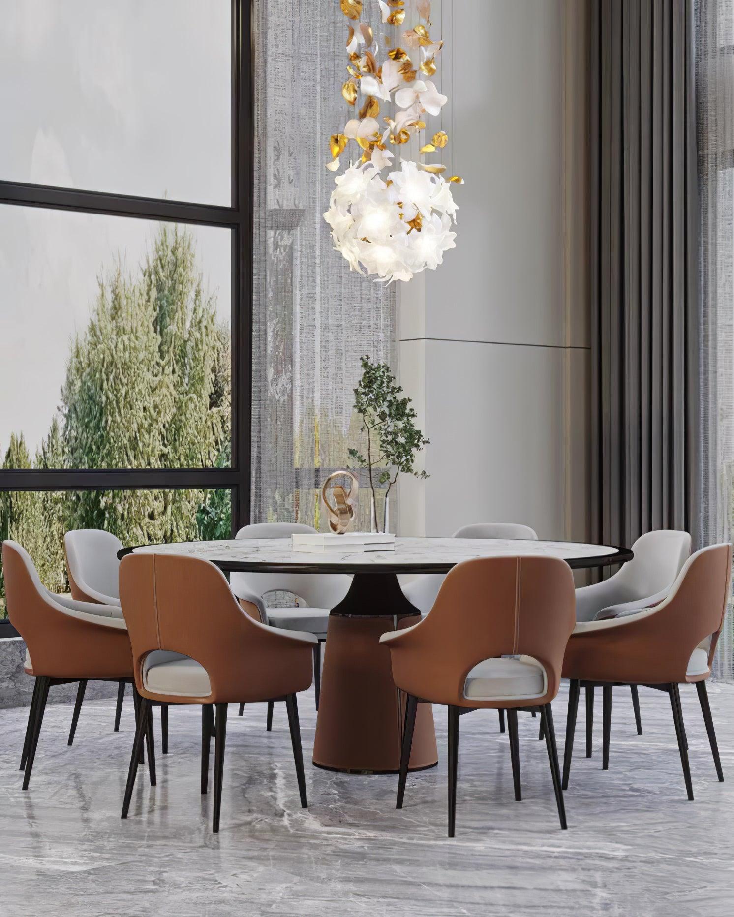 Araeos Chandelier en Laiton Fleurs Volantes et Papillons - Neutralighting