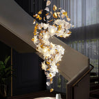 Araeos Chandelier en Laiton Fleurs Volantes et Papillons - Neutralighting