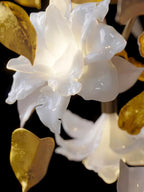 Araeos Chandelier en Laiton Fleurs Volantes et Papillons - Neutralighting