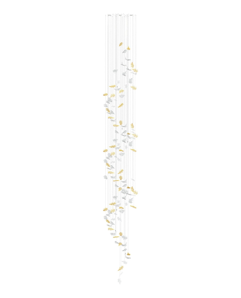 Cosolion Lustre en Verre Clair Ambre en Forme d'Oiseau - Neutralighting