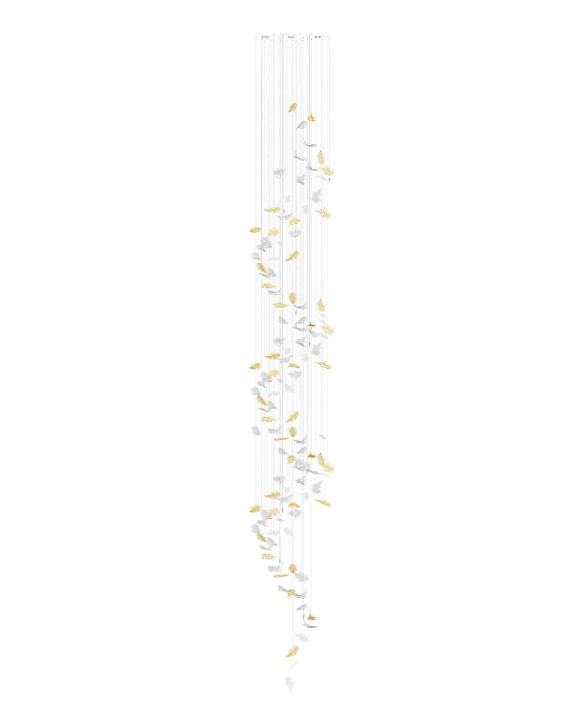 Cosolion Lustre en Verre Clair Ambre en Forme d'Oiseau - Neutralighting