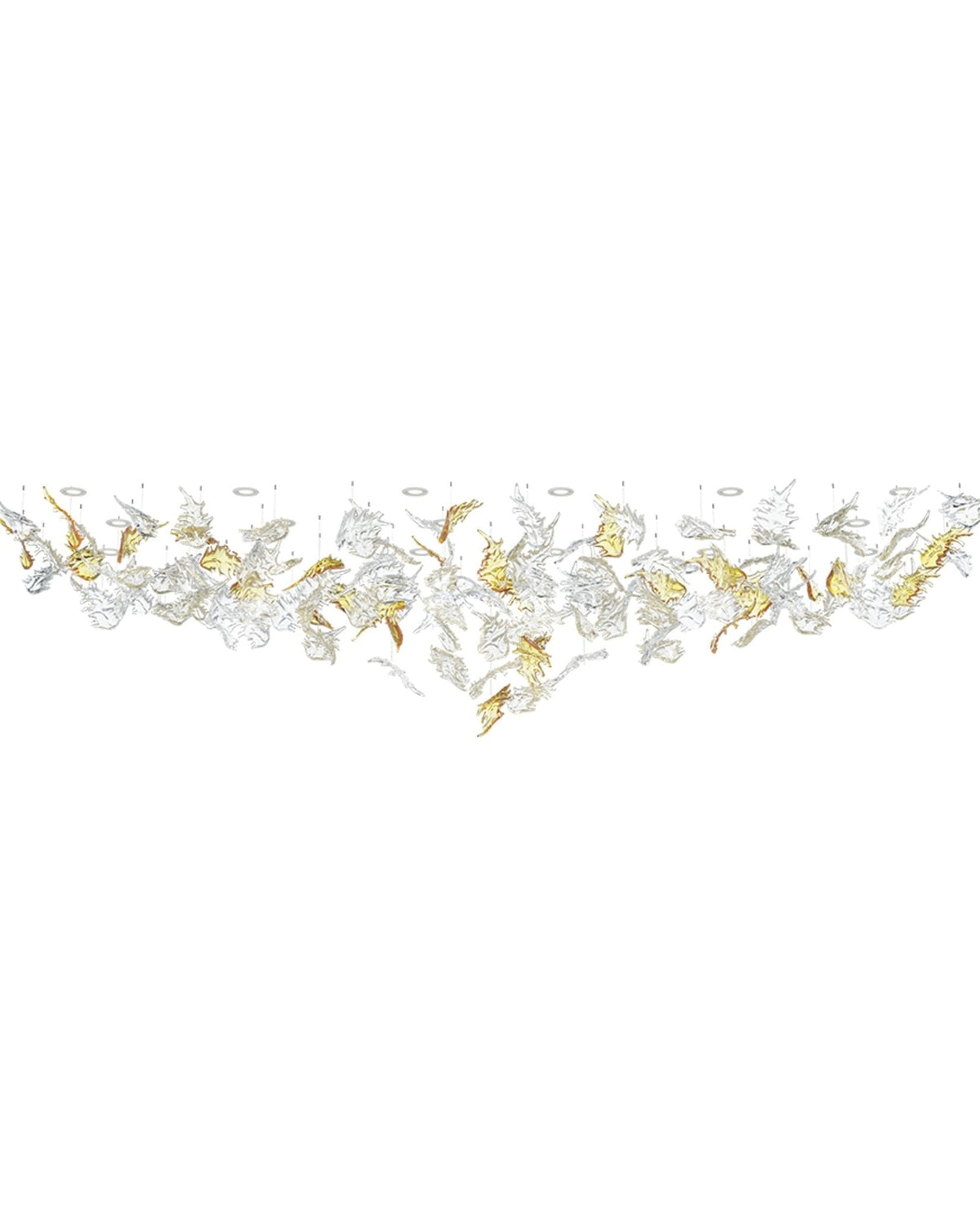 Cosolion Lustre en Verre Clair Ambre en Forme d'Oiseau - Neutralighting