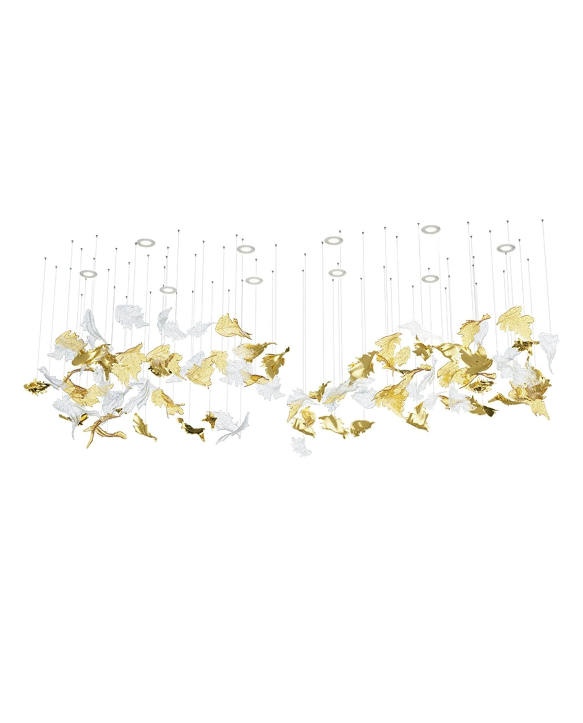 Cosolion Lustre en Verre Clair Ambre en Forme d'Oiseau - Neutralighting