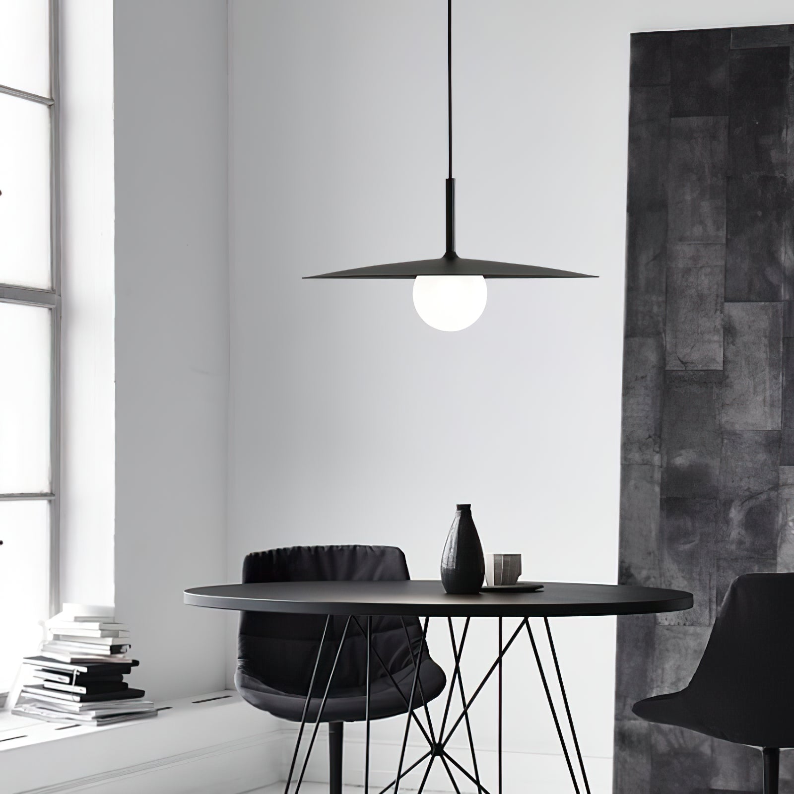 Lustra Suspension Lampe Abat-jour Plat pour Salon - Neutralighting