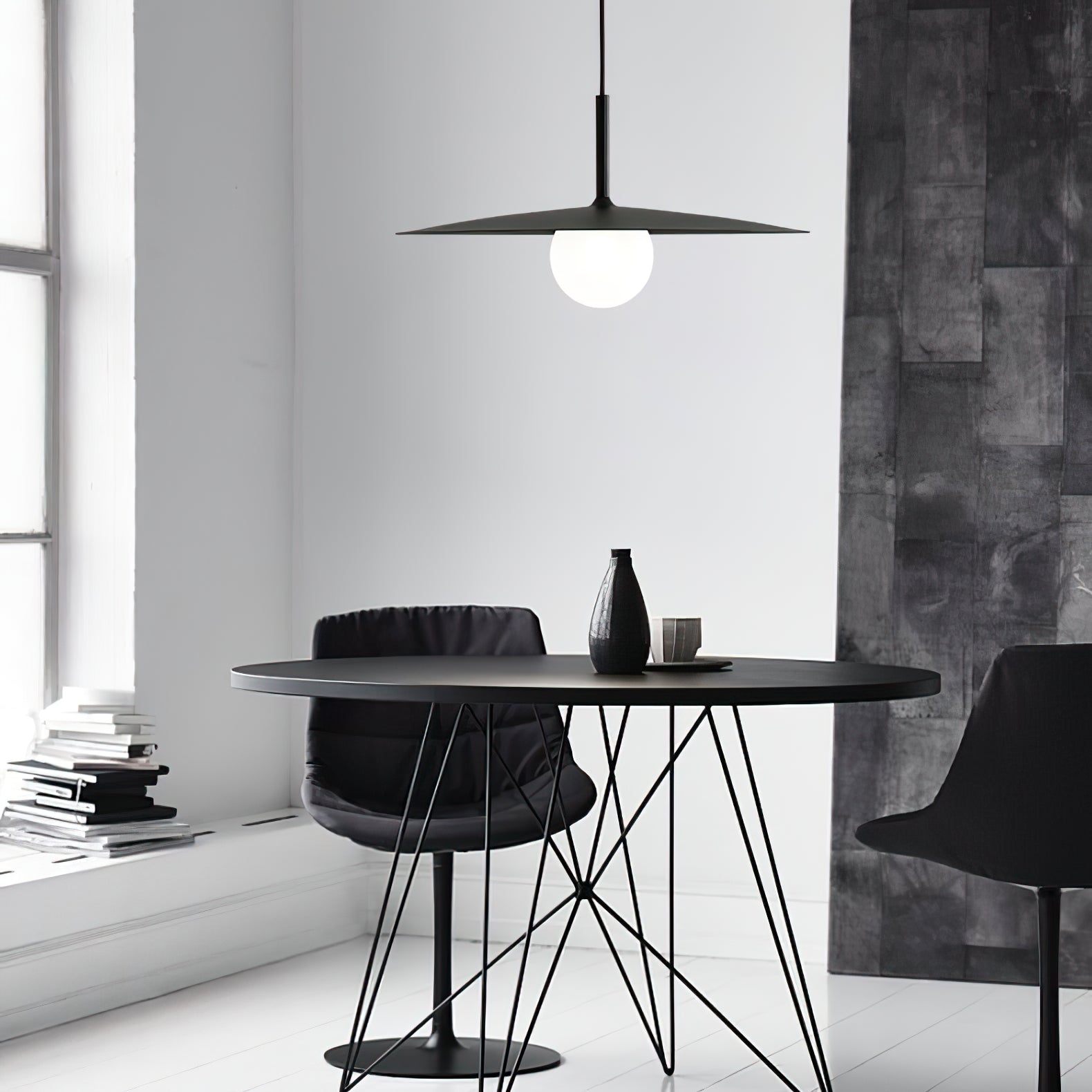 Lustra Suspension Lampe Abat-jour Plat pour Salon - Neutralighting
