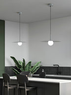 Lustra Suspension Lampe Abat-jour Plat pour Salon - Neutralighting