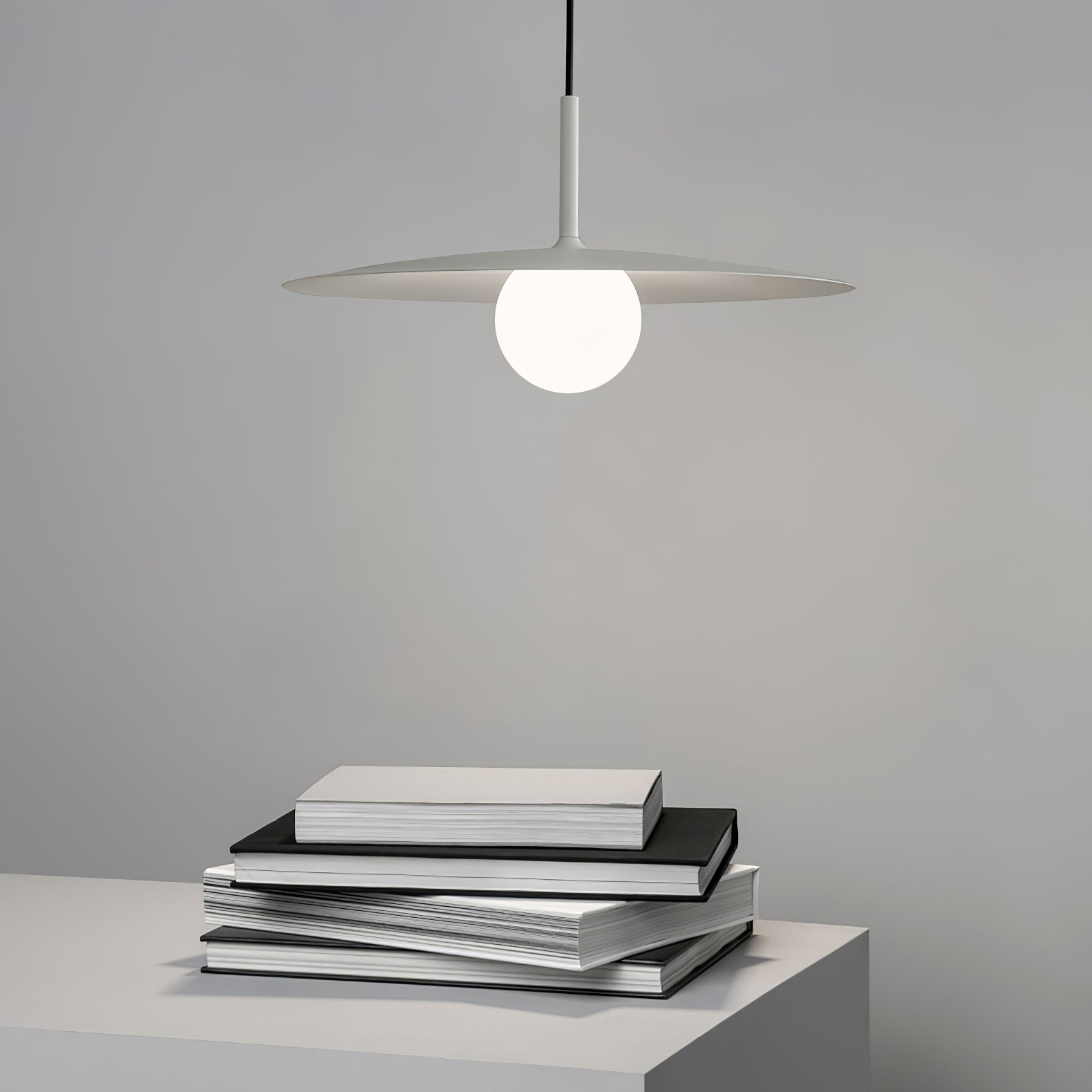 Lustra Suspension Lampe Abat-jour Plat pour Salon - Neutralighting