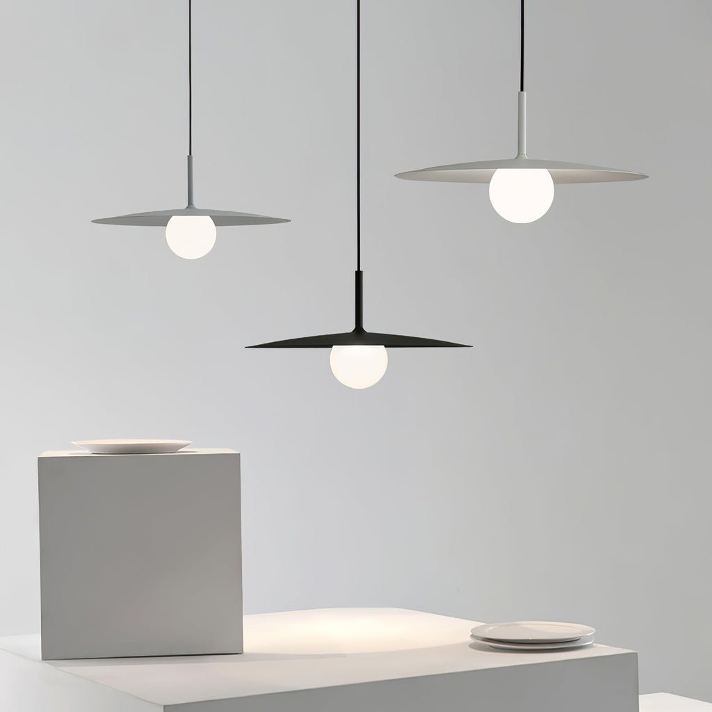 Lustra Suspension Lampe Abat-jour Plat pour Salon - Neutralighting