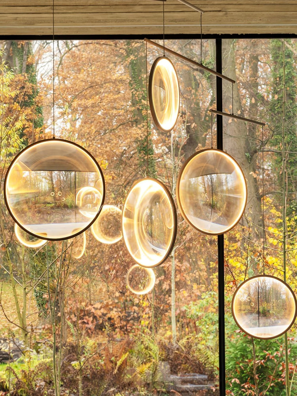 Veloria Suspension Artistique en Verre - Neutralighting