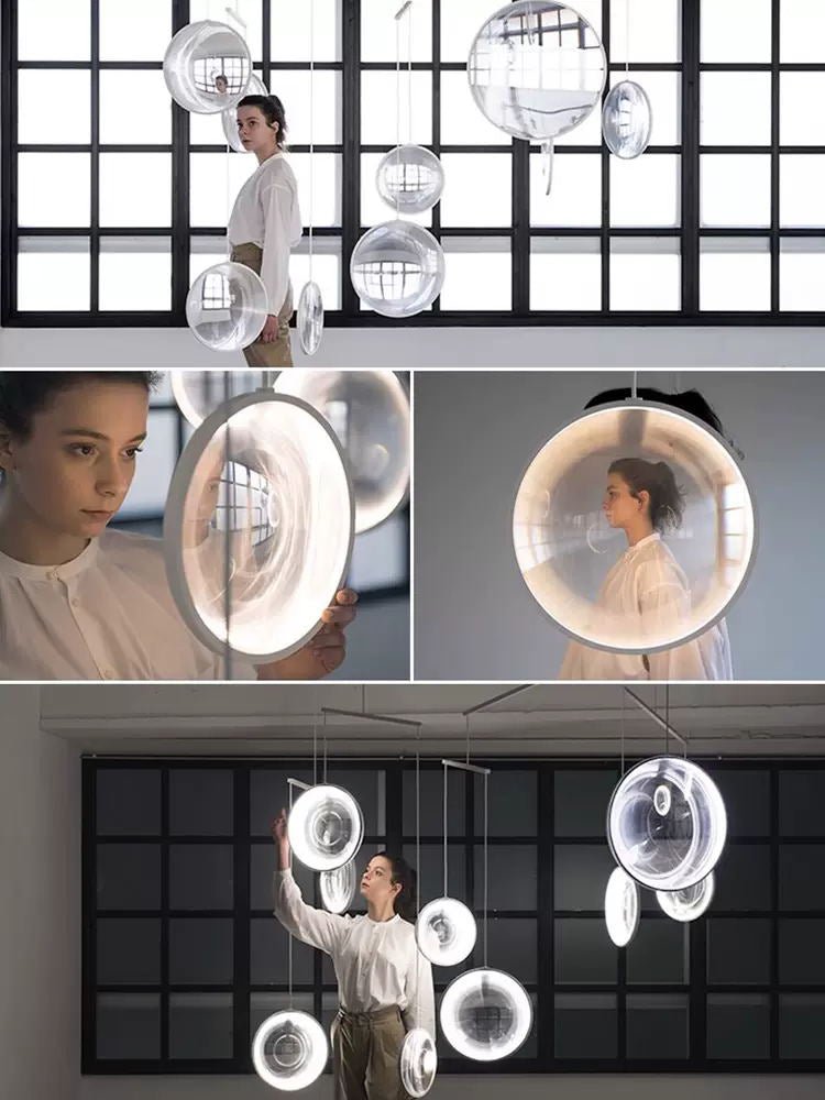 Veloria Suspension Artistique en Verre - Neutralighting