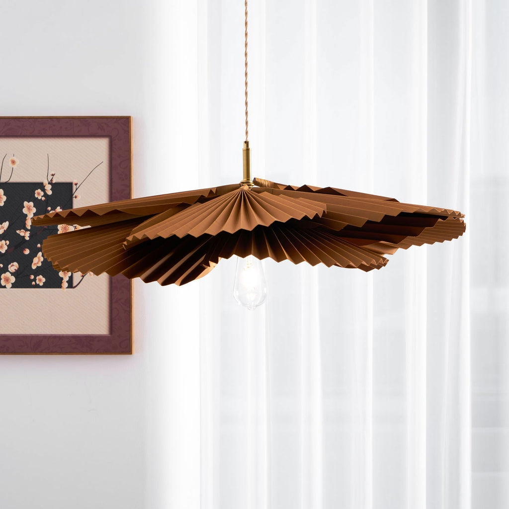 Lustra Suspension Lampe Feuille de Lotus en Papier Pliée Florale - Neutralighting