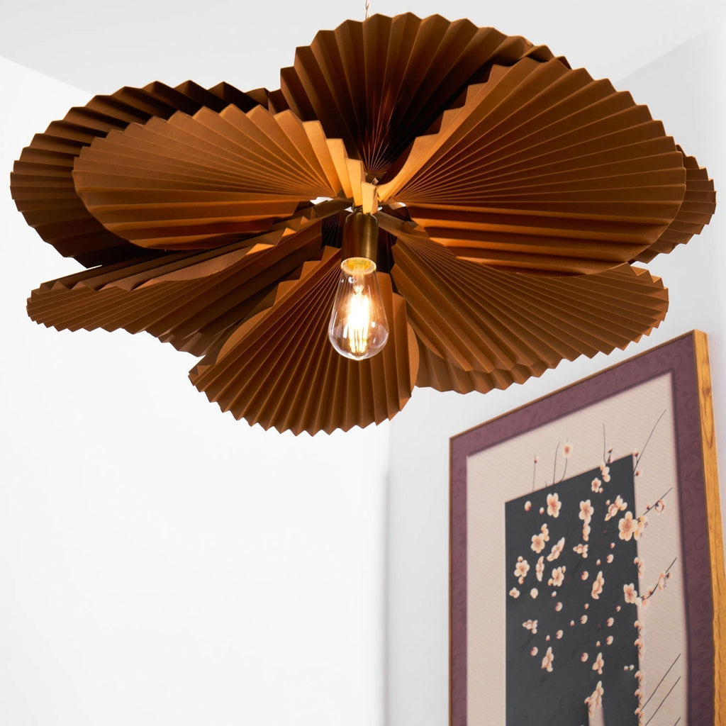 Lustra Suspension Lampe Feuille de Lotus en Papier Pliée Florale - Neutralighting