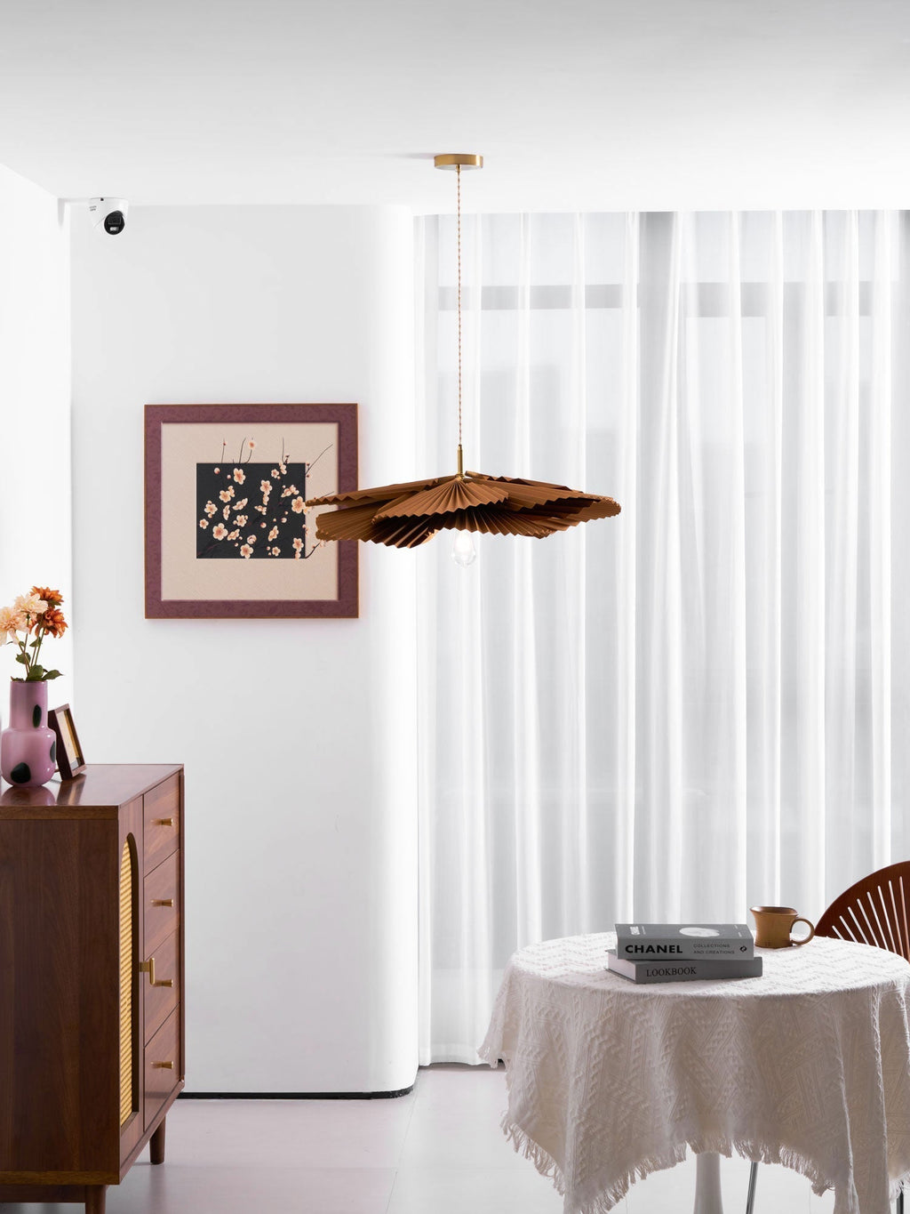 Lustra Suspension Lampe Feuille de Lotus en Papier Pliée Florale - Neutralighting