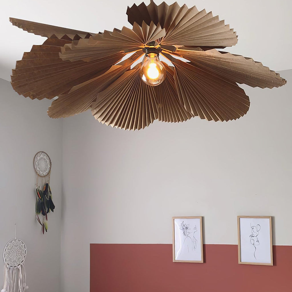 Lyra Suspension Lotus en Papier à Feuille Pliée - Neutralighting