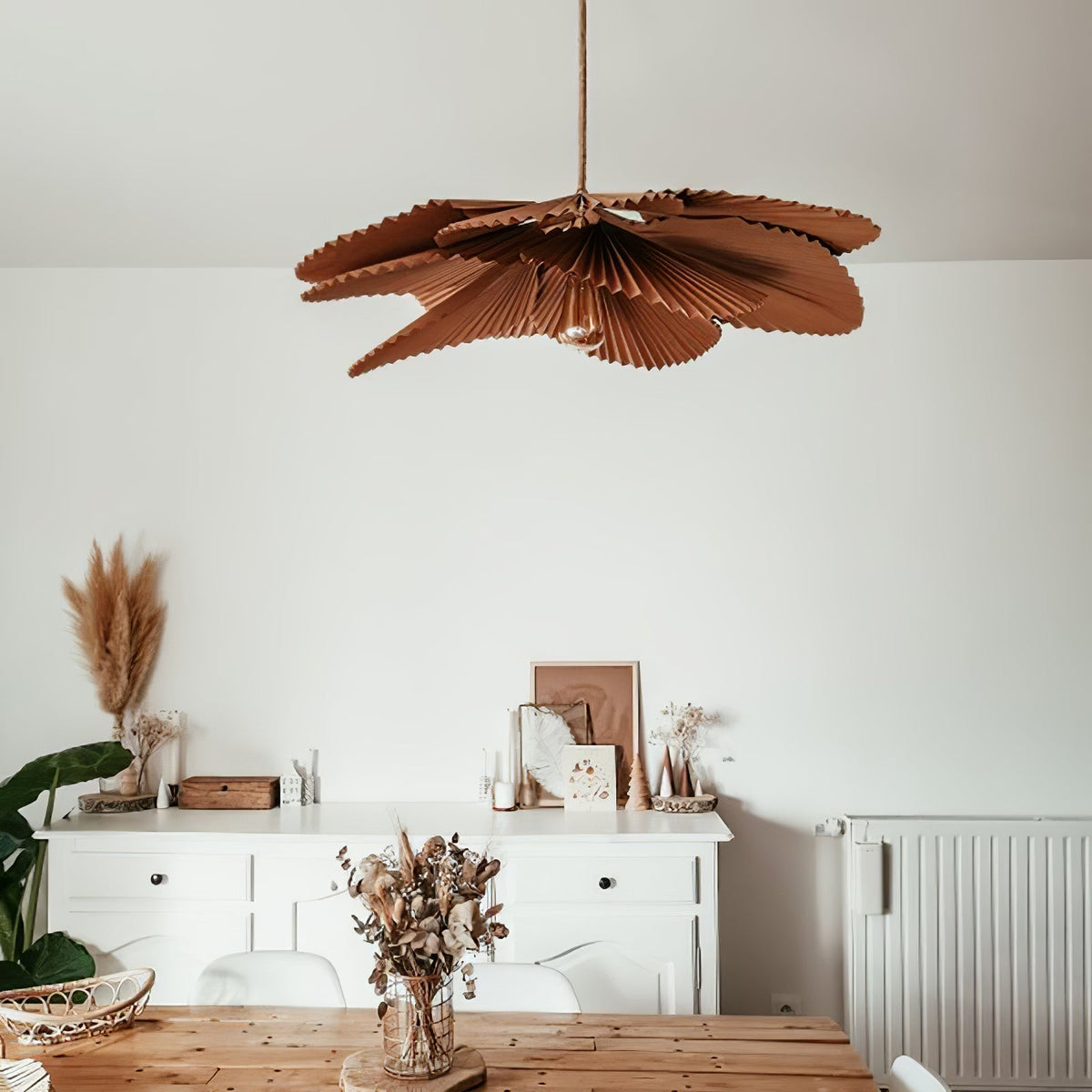 Lustra Suspension Lampe Feuille de Lotus en Papier Pliée Florale - Neutralighting