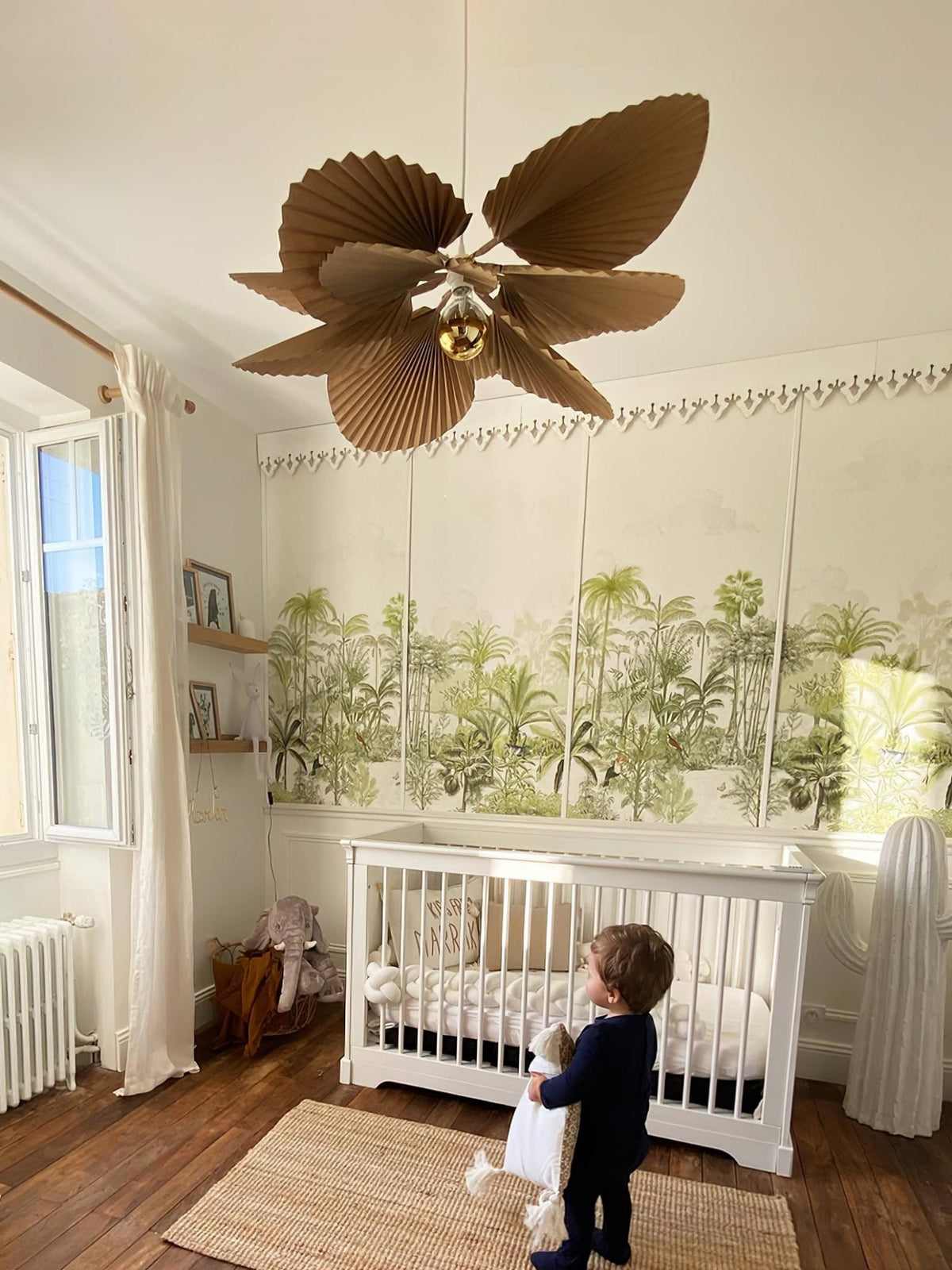 Lustra Suspension Lampe Feuille de Lotus en Papier Pliée Florale - Neutralighting
