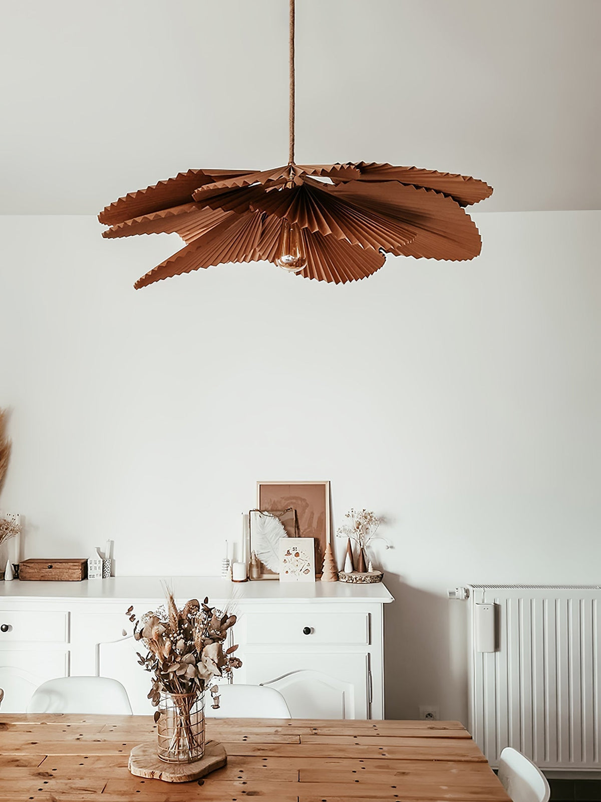 Lustra Suspension Lampe Feuille de Lotus en Papier Pliée Florale - Neutralighting