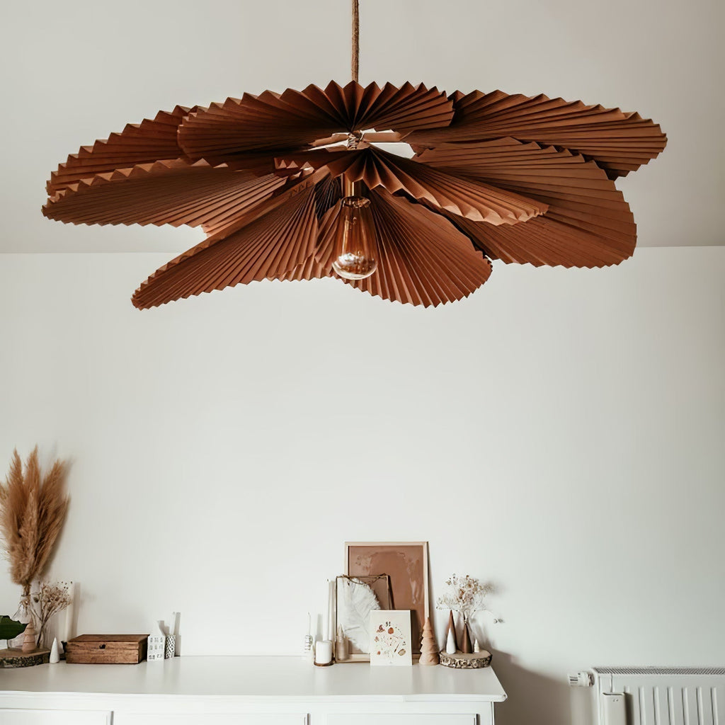 Lyra Suspension Lotus en Papier à Feuille Pliée - Neutralighting