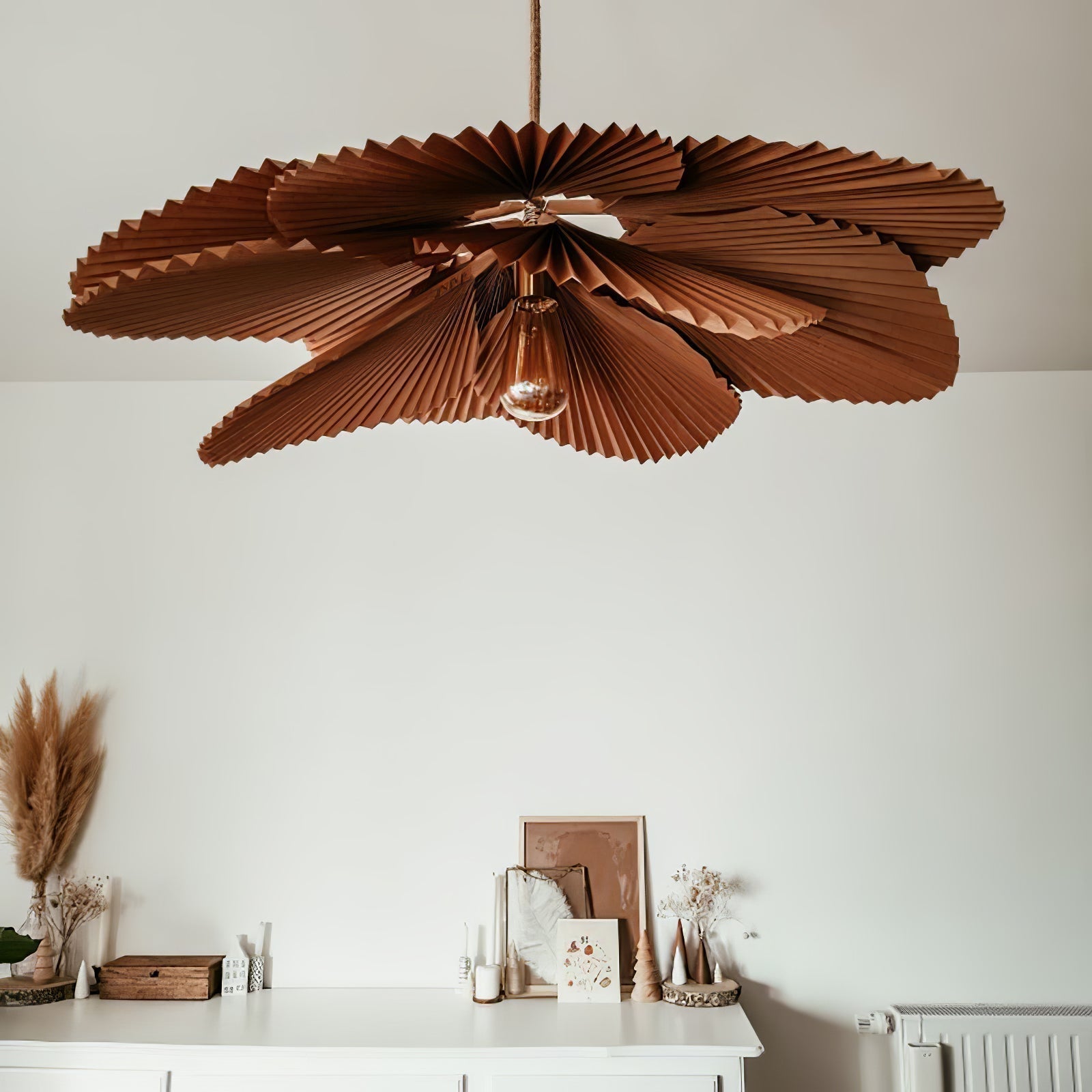 Lyra Suspension Lotus en Papier à Feuille Pliée - Neutralighting