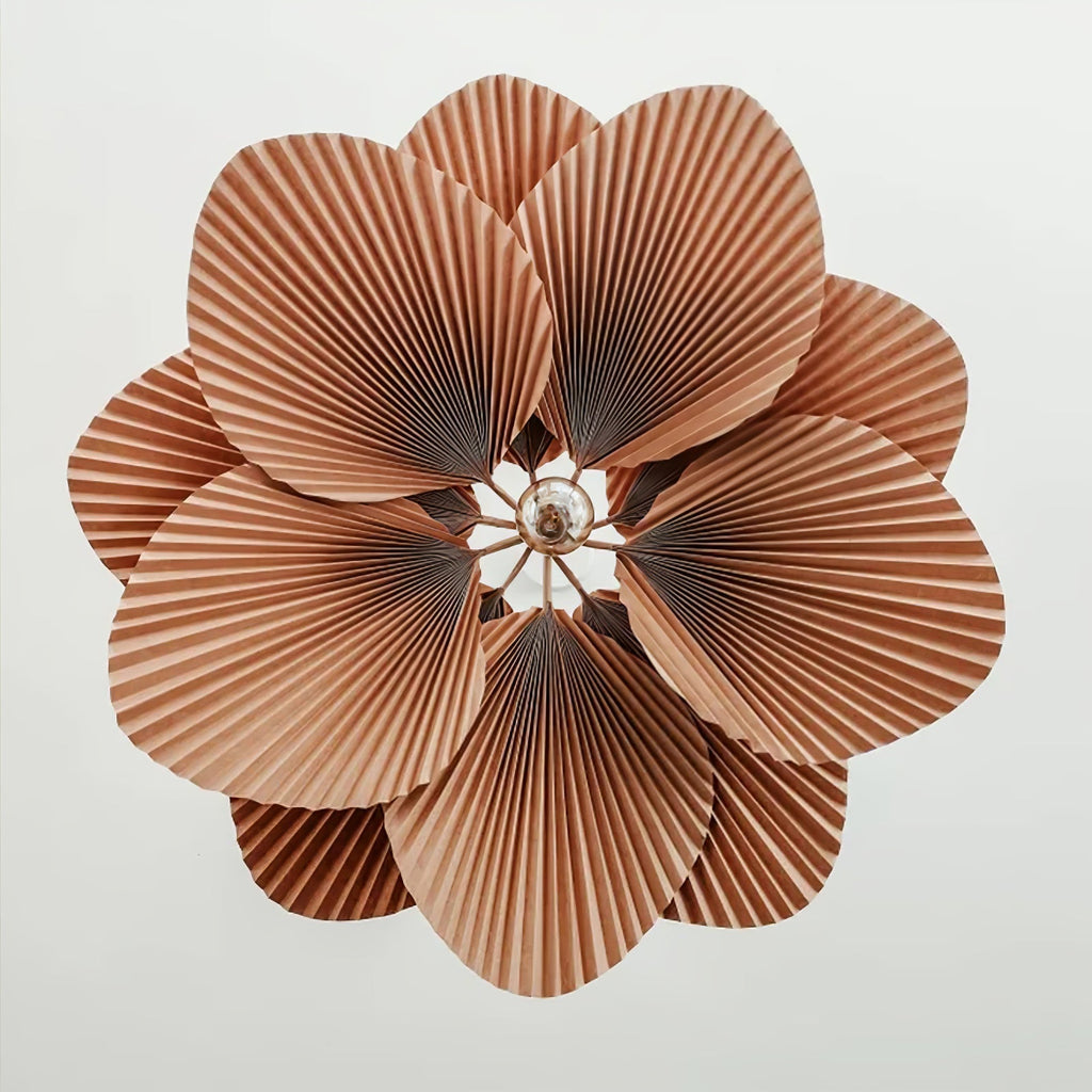 Lustra Suspension Lampe Feuille de Lotus en Papier Pliée Florale - Neutralighting
