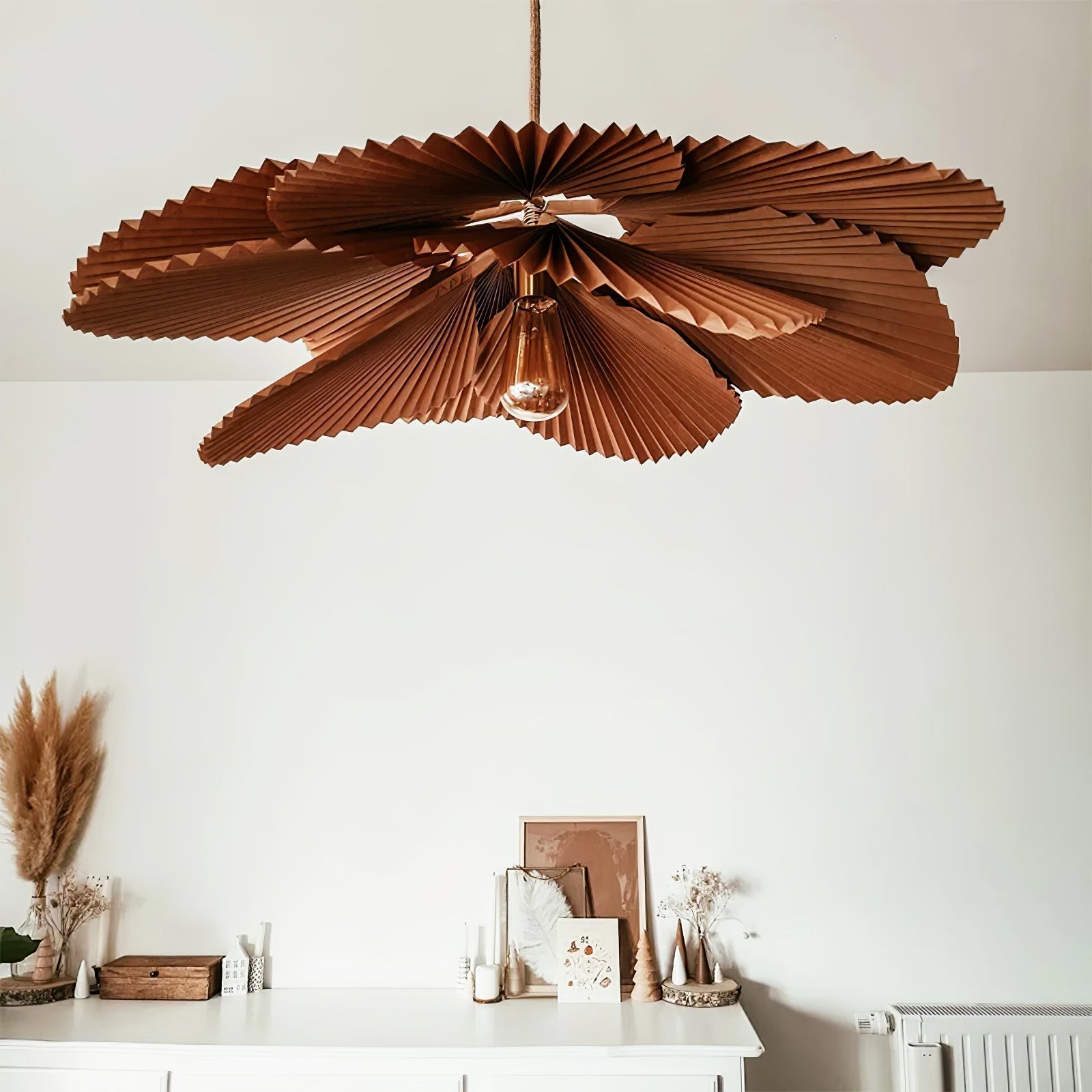Lyra Suspension Lotus en Papier à Feuille Pliée - Neutralighting
