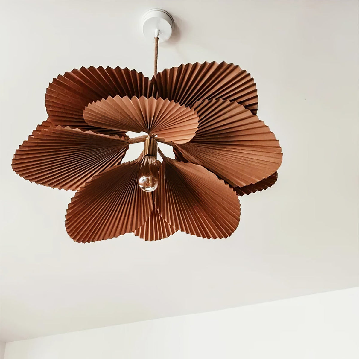 Lustra Suspension Lampe Feuille de Lotus en Papier Pliée Florale - Neutralighting