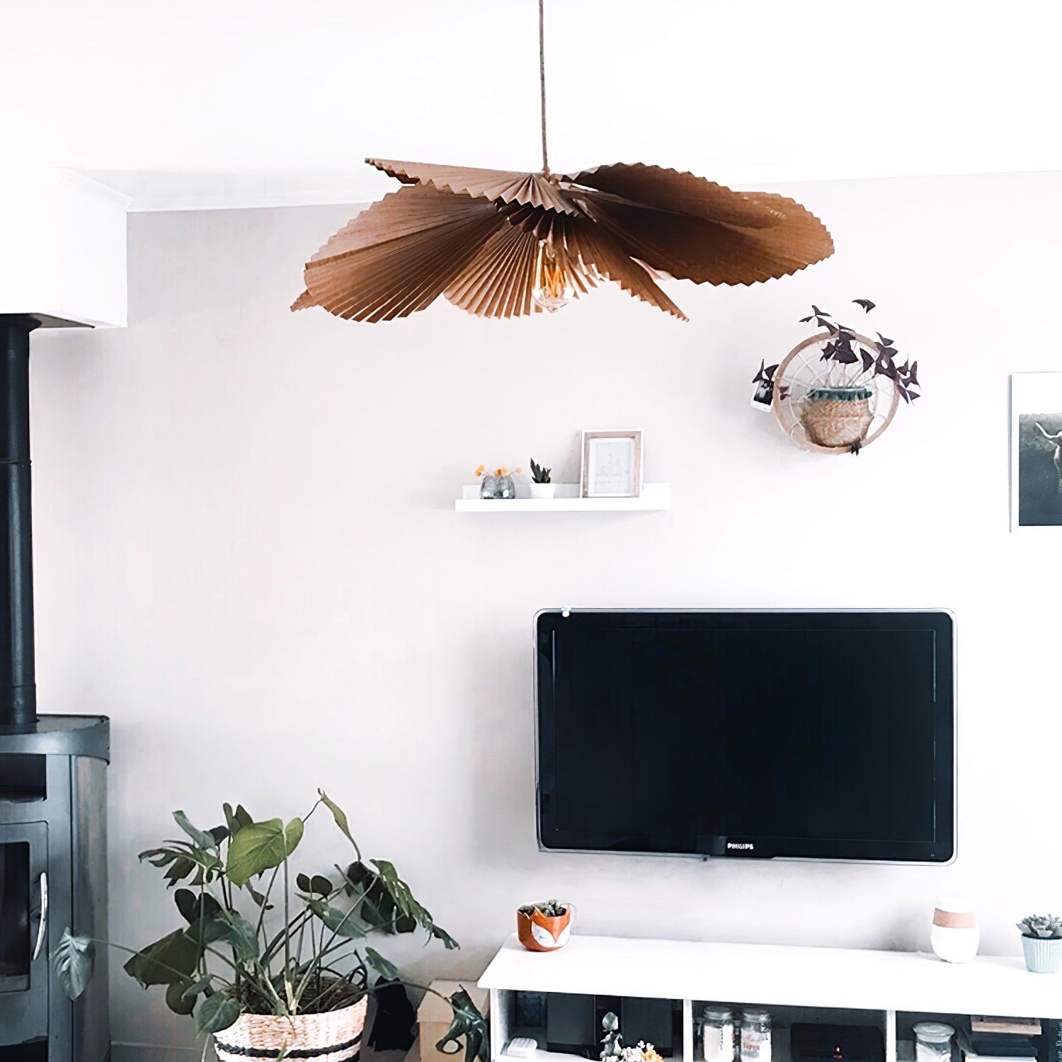 Lyra Suspension Lotus en Papier à Feuille Pliée - Neutralighting