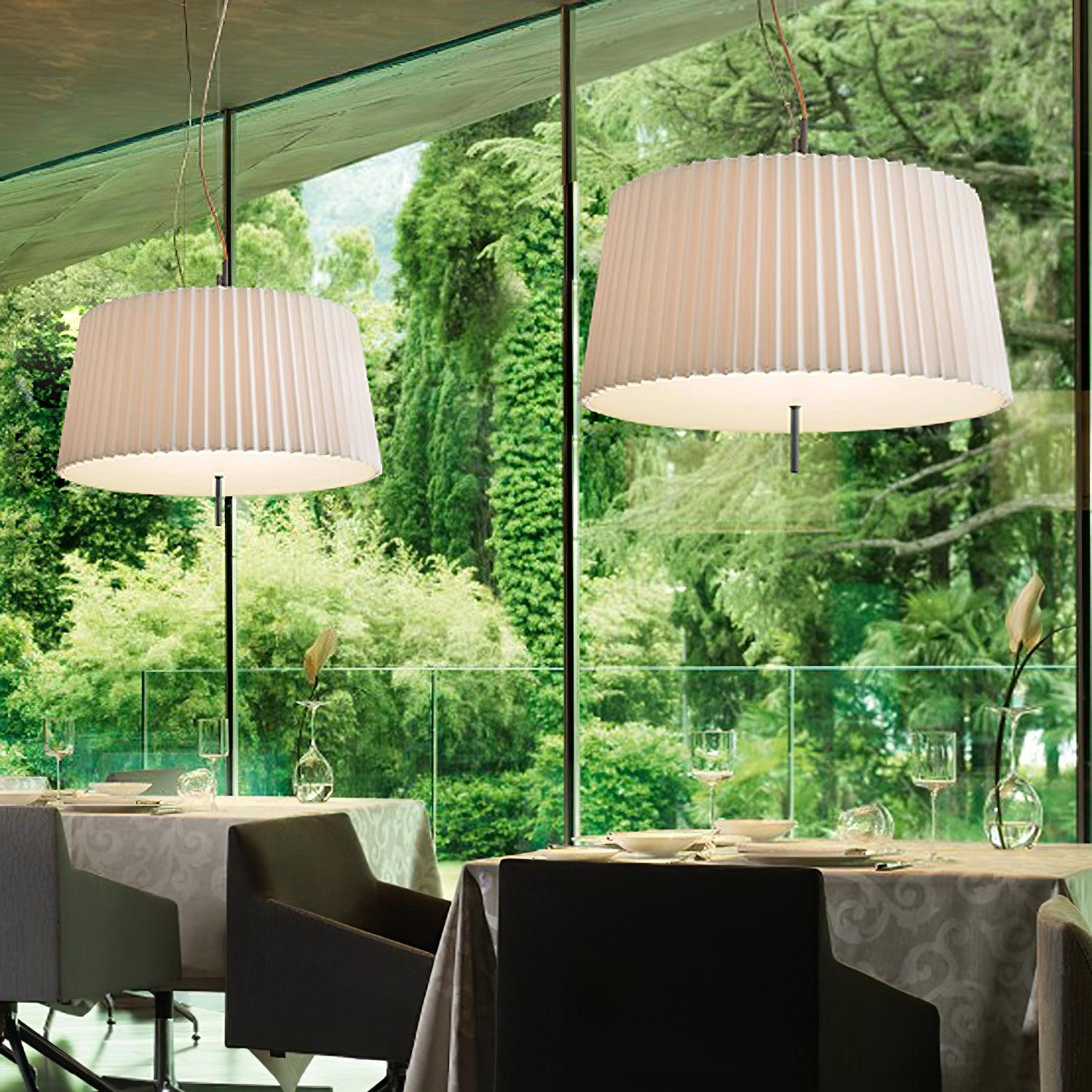 Folie Lampe Pendante Plissée Minimaliste Sérénité - Neutralighting