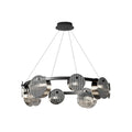 Lustra Chandelier en Verre Fumé et Noir - Neutralighting