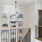 Lustra Chandelier Vertical en Cuivre et Lin - Neutralighting