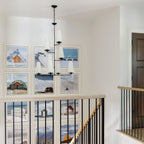 Lustra Chandelier Vertical en Cuivre et Lin - Neutralighting