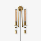 Ceshaisra French Classicism Plug-in Brass Glass Wall Lamp - Neutralighting