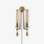 Ceshaisra French Classicism Plug-in Brass Glass Wall Lamp - Neutralighting
