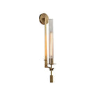 Lustra Applique Murale Laiton Minimaliste Verre Cannelé - Neutralighting
