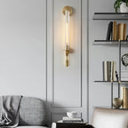 Ceshaisra French Classicism Plug-in Brass Glass Wall Lamp - Neutralighting