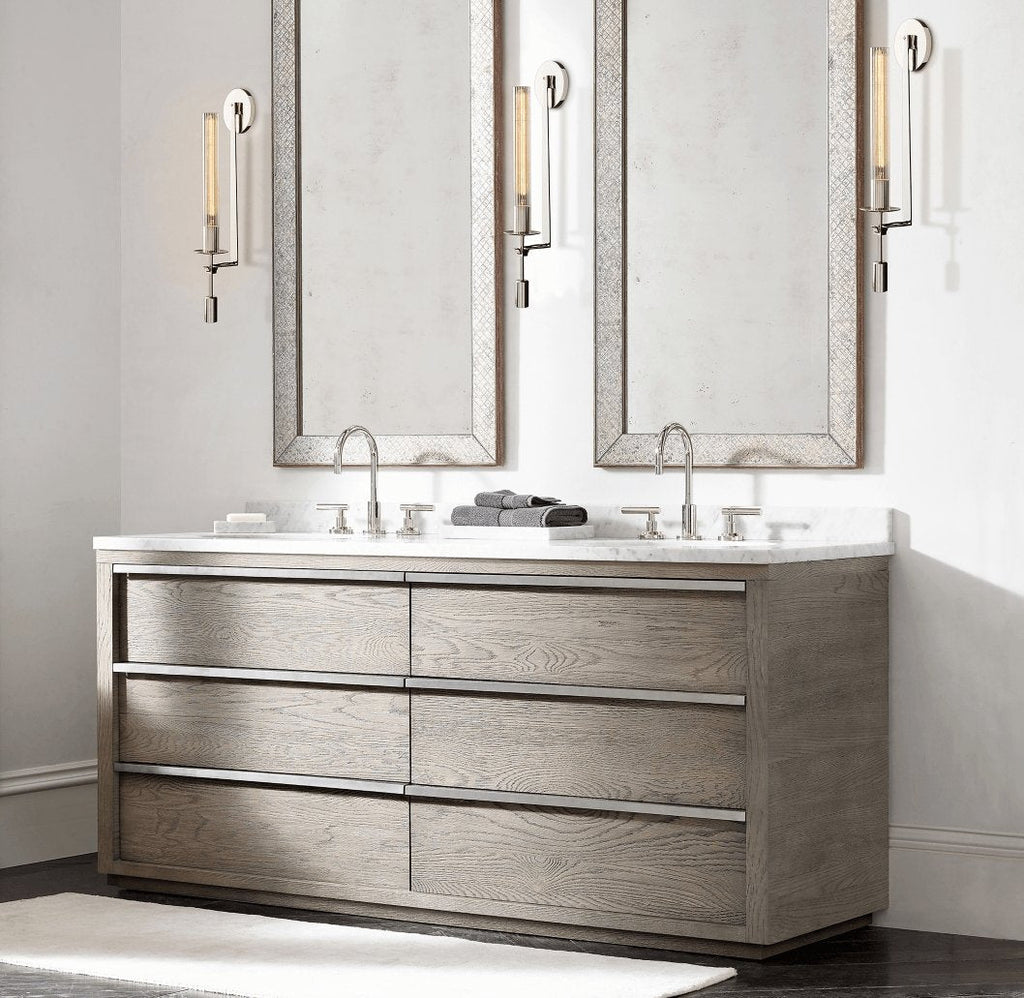 Lustra Applique Murale Laiton Minimaliste Verre Cannelé - Neutralighting
