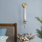 Ceshaisra French Classicism Plug-in Brass Glass Wall Lamp - Neutralighting