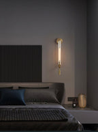 Ceshaisra French Classicism Plug-in Brass Glass Wall Lamp - Neutralighting