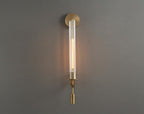 Ceshaisra French Classicism Plug-in Brass Glass Wall Lamp - Neutralighting