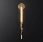 Lustra Applique Murale Laiton Minimaliste Verre Cannelé - Neutralighting