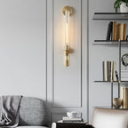 Ceshaisra French Classicism Plug-in Brass Glass Wall Lamp - Neutralighting