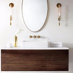 Ceshaisra French Classicism Plug-in Brass Glass Wall Lamp - Neutralighting