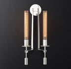 Lustra Applique Murale Laiton Minimaliste Verre Cannelé - Neutralighting