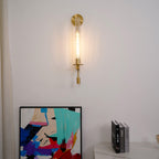 Ceshaisra French Classicism Plug-in Brass Glass Wall Lamp - Neutralighting