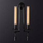 Lustra Applique Murale Laiton Minimaliste Verre Cannelé - Neutralighting